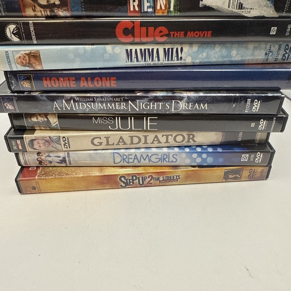 DVD Movie Lot 13 Titles Back To The Future Trilogy Shrek Gladiator Rent Clue VHS - Picture 3 of 6